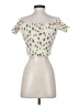 Topshop Green Short Sleeve Blouse Size 2 - photo 2