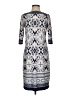 Studio One Print Blue Casual Dress Size S - photo 1