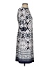 Studio One Print Blue Casual Dress Size S - photo 4