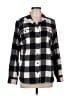 Eddie Bauer Checkered-gingham Black Long Sleeve Button-Down Shirt Size L - photo 1