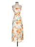 Unbranded Floral Orange Cocktail Dress Size S - photo 1
