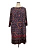 Wisp Paisley Purple Gray Casual Dress Size 20w - photo 1