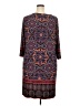 Wisp Paisley Purple Gray Casual Dress Size 20w - photo 2