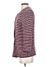 Talbots Stripes Burgundy Coat Size S - photo 5
