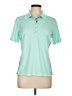 Izod Golf 100% Polyester Teal Short Sleeve Blouse Size L - photo 1