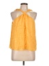 FRAME 100% Silk Yellow Sleeveless Silk Top Size L - photo 1