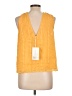 FRAME 100% Silk Yellow Sleeveless Silk Top Size L - photo 2