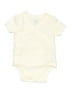 Amazon Essentials Solid Ivory Short Sleeve Onesie Size 0-3 mo - photo 1