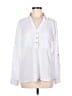 Ellen Tracy 100% Polyester White Long Sleeve Polo Size M - photo 1