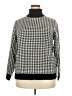 Evan Picone Houndstooth Black Turtleneck Sweater Size 2X - photo 1