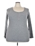 Torrid Gray 3/4 Sleeve Top Size 3X Plus (3) - photo 1