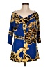 Coco Bianco Blue 3/4 Sleeve Blouse Size L - photo 1