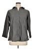 Foxcroft 100% Cotton Gray 3/4 Sleeve Button-Down Shirt Size 14 - photo 1