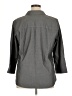 Foxcroft 100% Cotton Gray 3/4 Sleeve Button-Down Shirt Size 14 - photo 2