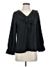 Allegra K 100% Polyester Black 3/4 Sleeve Blouse Size S - photo 1
