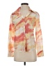 Kourt Tie-dye Orange Long Sleeve Blouse Size S - photo 1