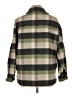 Zara 100% Polyester Plaid Green Coat Size M - photo 2