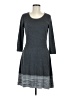Avaleigh Chevron-herringbone Gray Casual Dress Size M - photo 1