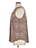 41Hawthorn 100% Polyester Animal Print Brown Sleeveless Blouse Size 1X - photo 5