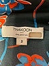 Thakoon 100% Polyester Floral Blue Short Sleeve Blouse Size 2 - photo 7