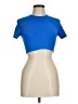 Zara Blue Short Sleeve Turtleneck Size M - photo 1