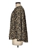 Karlie 100% Polyester Animal Print Tan Long Sleeve Blouse Size M - photo 5