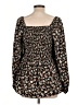 Hayden 100% Polyester Black Long Sleeve Blouse Size L - photo 2