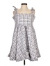 Likely 100% Polyester Tweed Gray Casual Dress Size 12 - photo 1