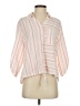 Chico's Stripes Orange 3/4 Sleeve Blouse Size Med (1) - photo 1