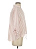 Chico's Stripes Orange 3/4 Sleeve Blouse Size Med (1) - photo 4