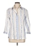 Finley Ivory 3/4 Sleeve Button-Down Shirt Size M - photo 1