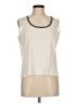 MING WANG 100% Acrylic Ivory Sleeveless Top Size M - photo 1