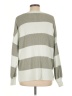 Moon & Madison Stripes Green Pullover Sweater Size L - photo 2