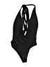 Unbranded Solid Black One Piece Swimsuit Size M - photo 1