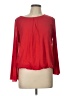 By & By 100% Polyester Red Long Sleeve Blouse Size L - photo 1