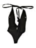 Unbranded Solid Black One Piece Swimsuit Size M - photo 2
