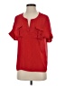 Kut from the Kloth 100% Polyester Red Short Sleeve Blouse Size XS - photo 1