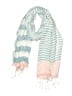 La Naturelle Stripes Teal White Scarf One size - photo 1