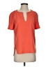 Trina Turk 100% Polyester Orange Short Sleeve Blouse Size S - photo 1