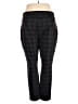 dalia Plaid Black Dress Pants Size XL - photo 2