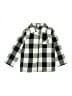 Old Navy Checkered-gingham Gray Long Sleeve Button-Down Shirt Size 5T - photo 1