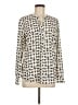Talbots 100% Polyester Ivory Long Sleeve Blouse Size M - photo 1