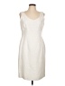 Albert Nipon Chevron-herringbone Ivory Cocktail Dress Size 12 - photo 1