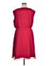 The Limited 100% Polyester Solid Red Casual Dress Size XL - photo 2