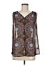 Fun2Fun 100% Polyester Brown Sleeveless Blouse Size M - photo 1