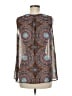 Fun2Fun 100% Polyester Brown Sleeveless Blouse Size M - photo 2