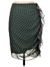 Veronica Beard 100% Silk Paisley Green Silk Skirt Size 4 - photo 1