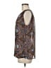 Fun2Fun 100% Polyester Brown Sleeveless Blouse Size M - photo 5