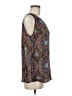 Fun2Fun 100% Polyester Brown Sleeveless Blouse Size M - photo 4