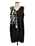 Jaye.e. 100% Polyester Animal Print Black Cocktail Dress Size L - photo 1